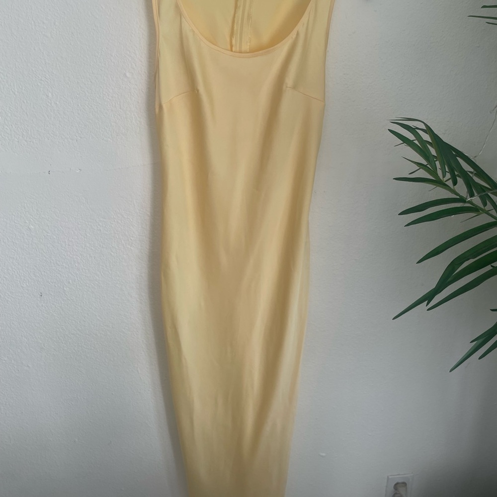 SHEIN butter Yellow Maxi Dress